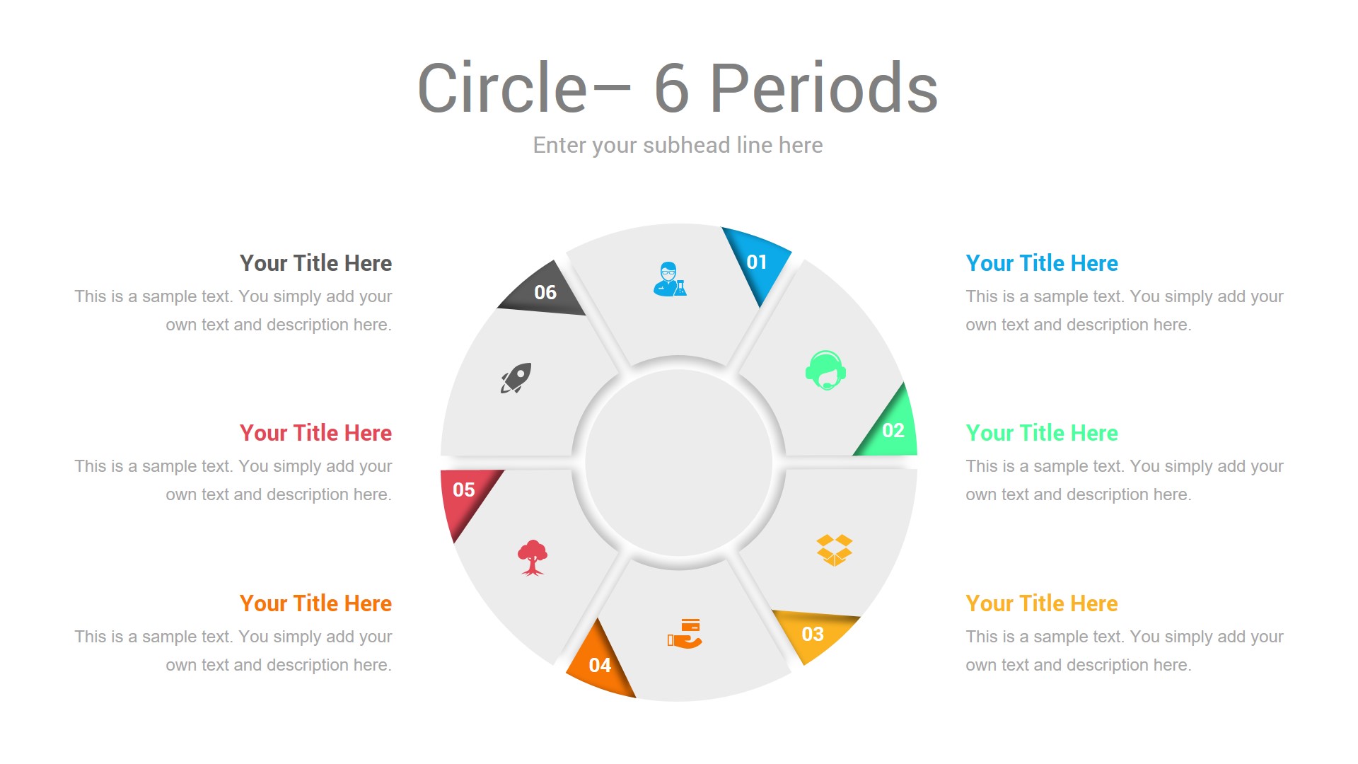Business Circle Infographic 6 Periods