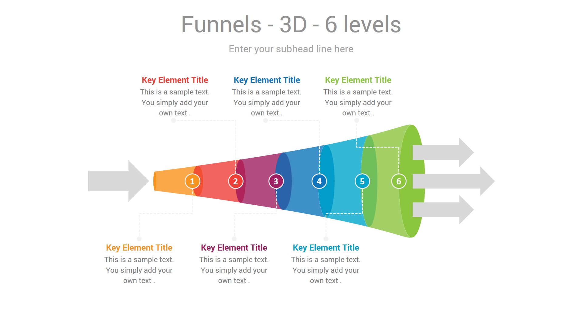 Idea Narrowing Funnel PowerPoint Infographic Slide Introduction
