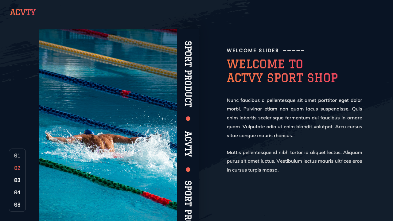 Acvty Sport Shop PowerPoint Template