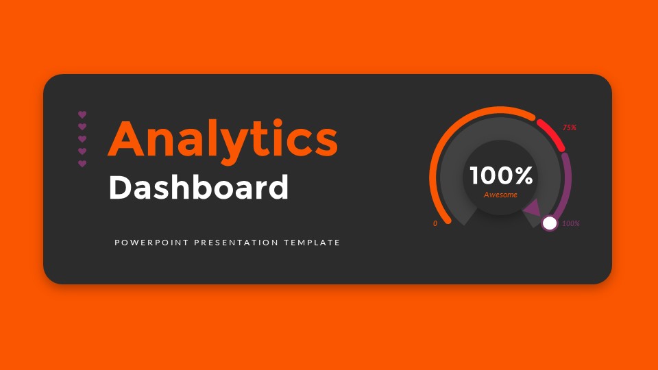 Analytics Dashboards PowerPoint Presentation Template