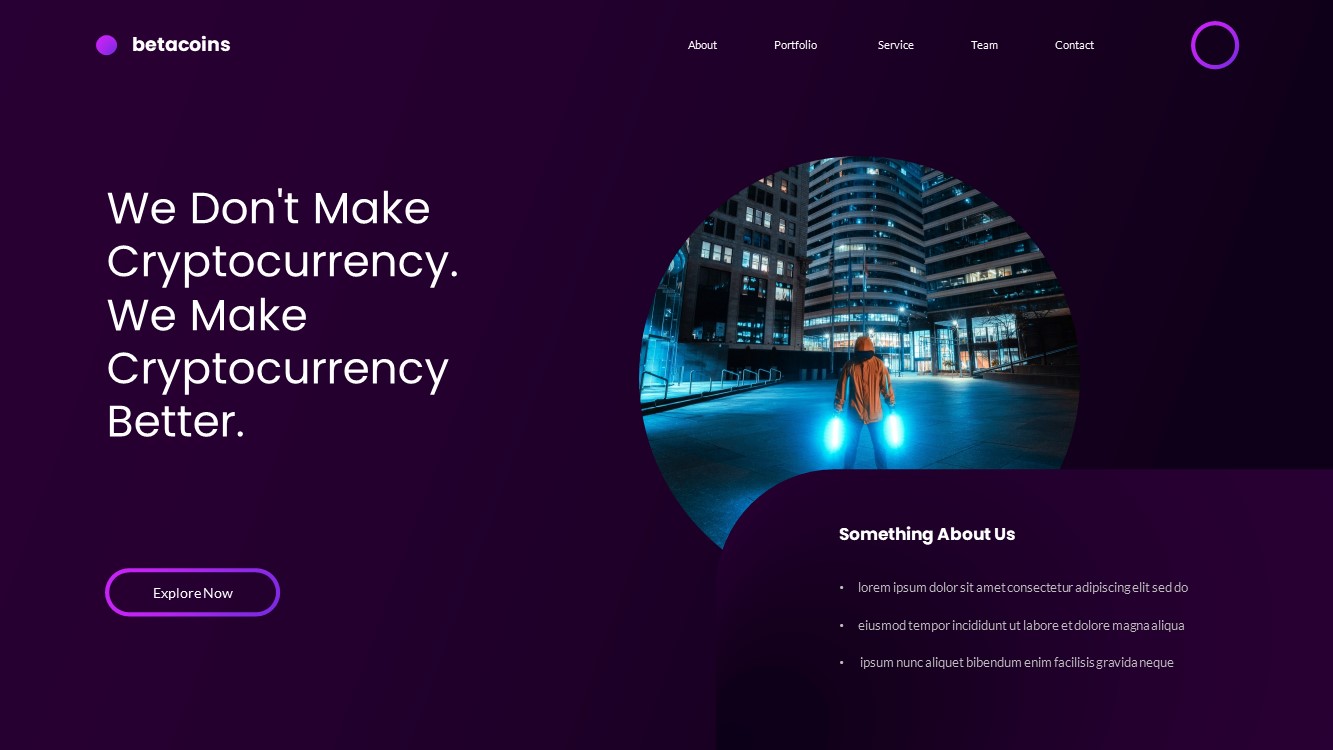 Betacoins Cryptocurrency PowerPoint Template