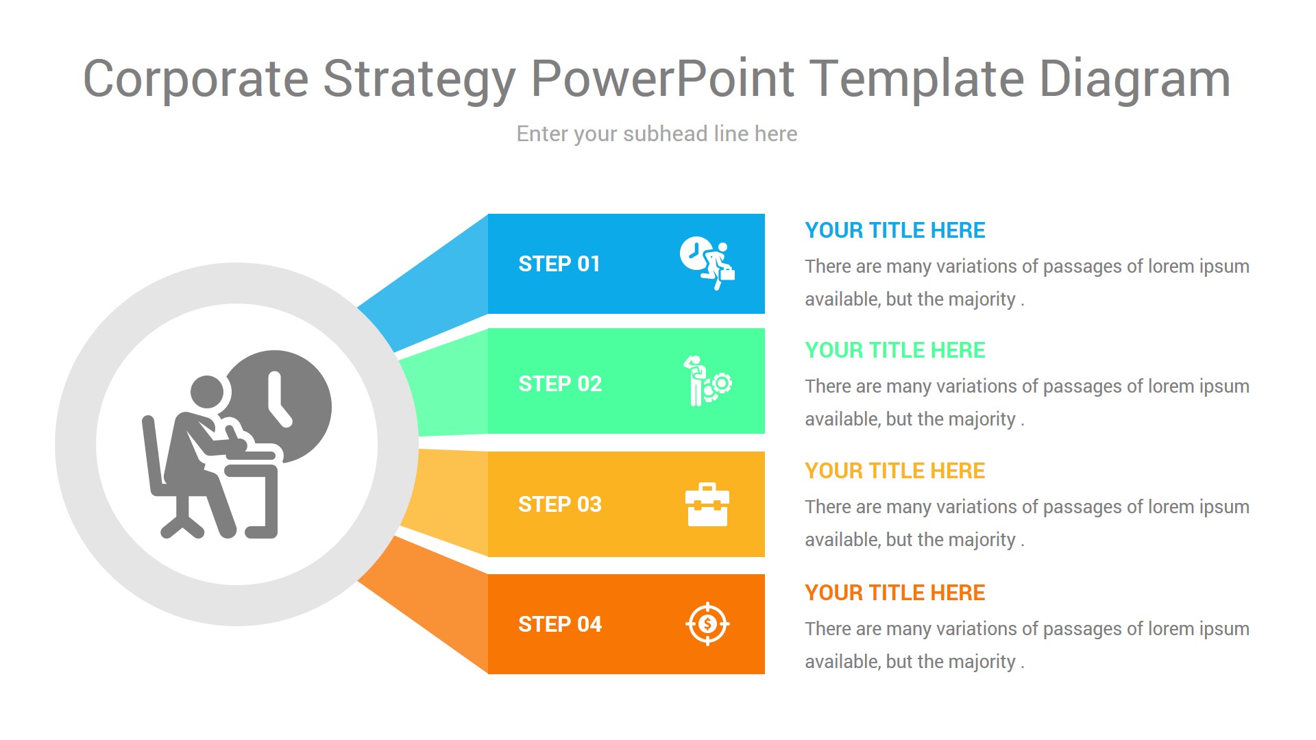 Corporate Strategy Powerpoint Template Diagram Ciloart