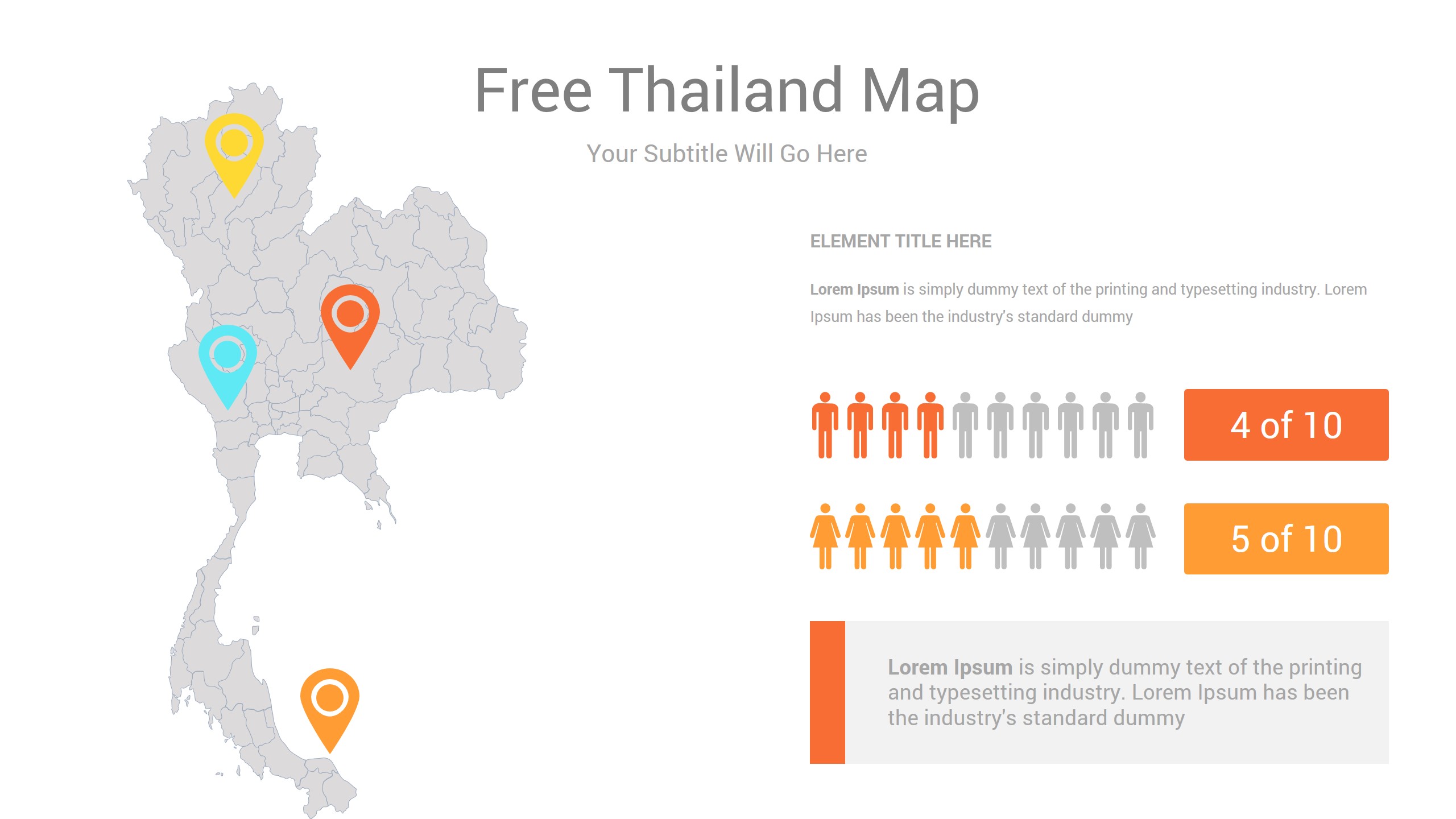 Free Thailand Map PowerPoint Template Free Thailand Map PowerPoint Template