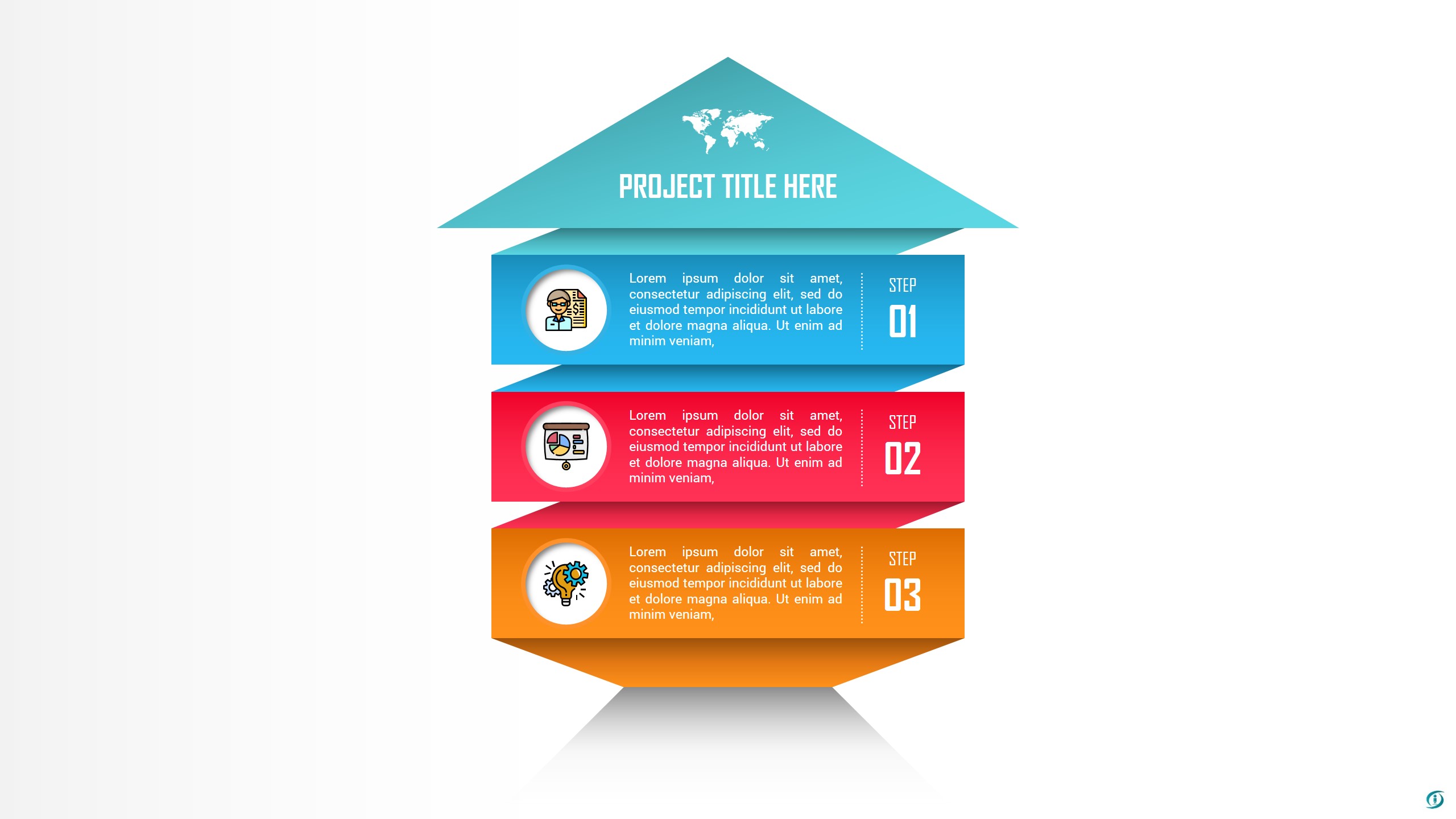 Growth Arrow PowerPoint Infographic Template