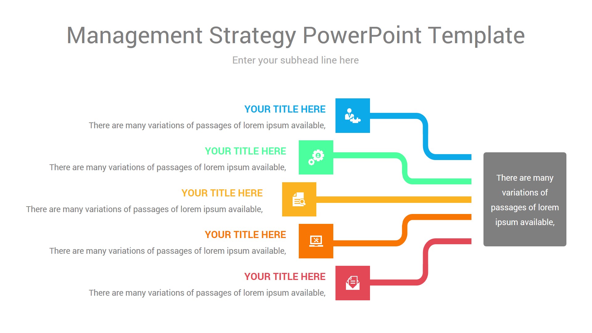 management strategy powerpoint template