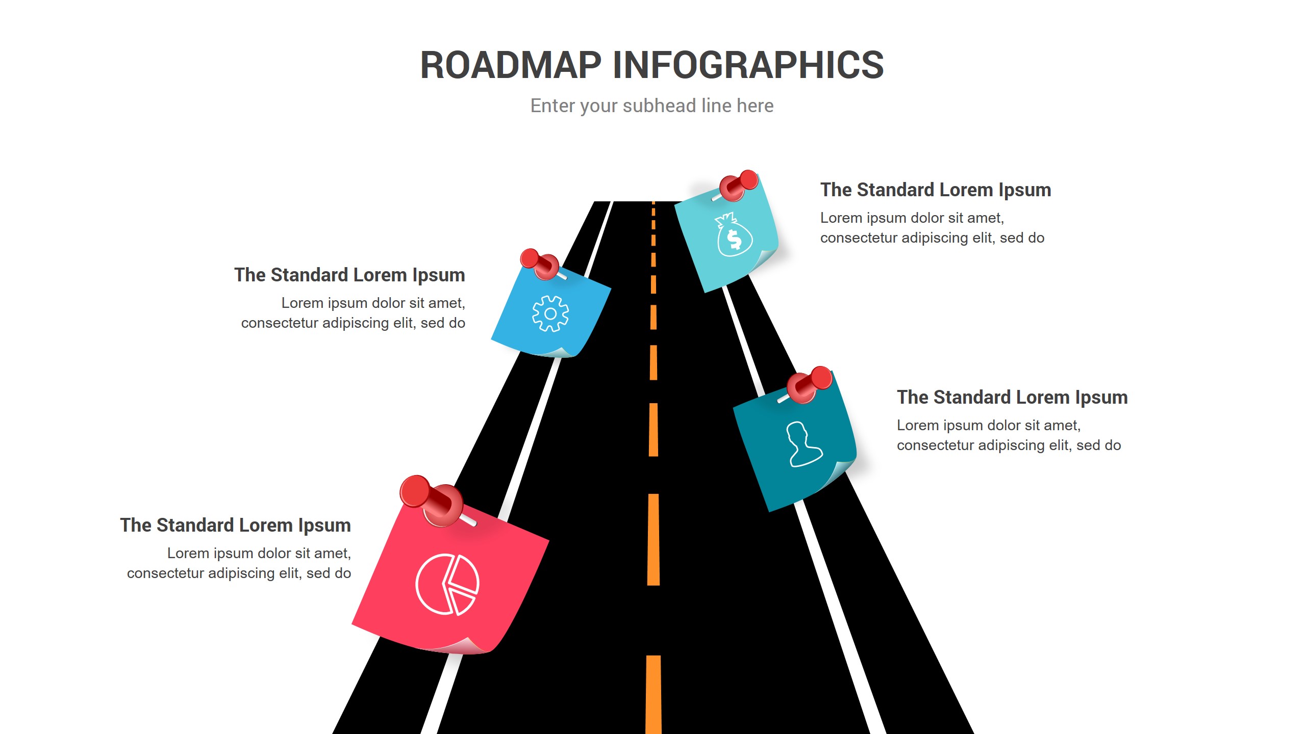 Roadmap Infographics PowerPoint Template diagrams