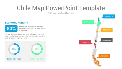 Chile map powerpoint template
