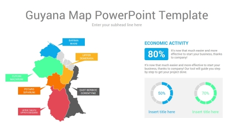 Guyana map powerpoint template