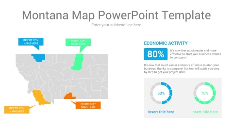 Montana map powerpoint template