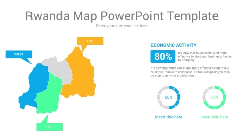 Rwanda map powerpoint template