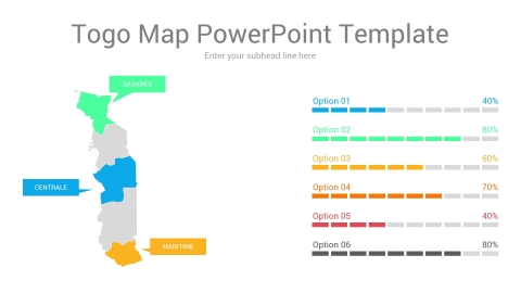 Togo map powerpoint template