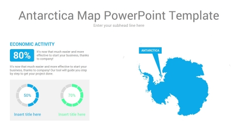 Antarctica Map PowerPoint Template 