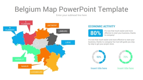 Belgium Map PowerPoint Template