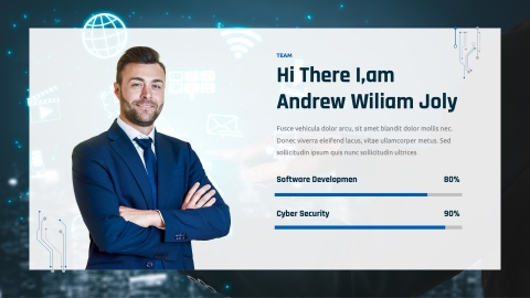 Bistech Technology & IT Solution Powerpoint Template
