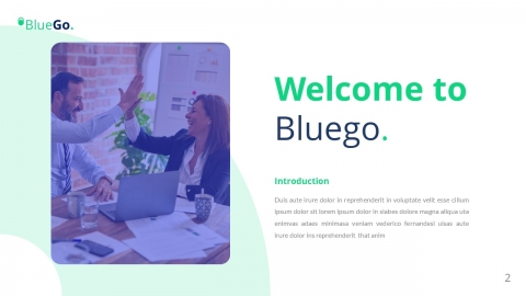 Bluego Business PowerPoint Template