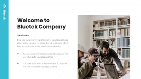 Bluetek Company Profile PowerPoint Template