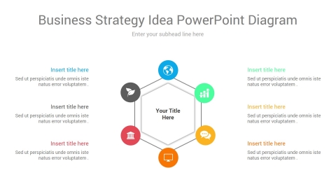 business strategy idea powerpoint diagram