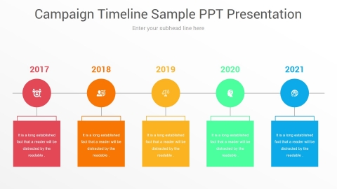 Campaign Timeline Sample PPT Presentation