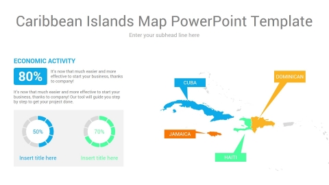 Caribbean Islands Map TowerToint Template