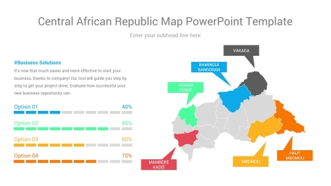 Central African republic faso map powerpoint template