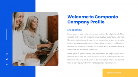 Companio Company Profile Powerpoint Template