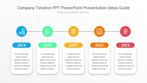 Company Timeline PPT PowerPoint Presentation Ideas Guide