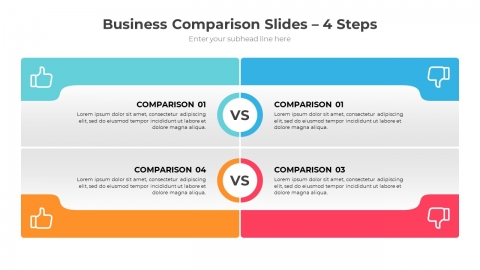 Comparison Infographics PowerPoint Template Diagrams