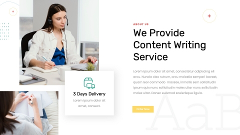 Creatter Content Writer & Copywriter Powerpoint Template