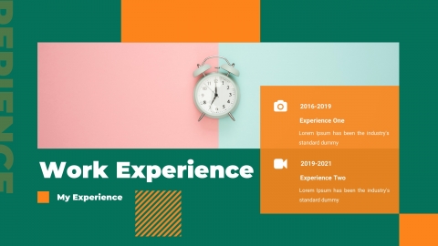 CV Resume Powerpoint Template