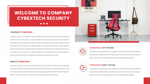 Cybextech Security Sistem Company PowerPoint Template