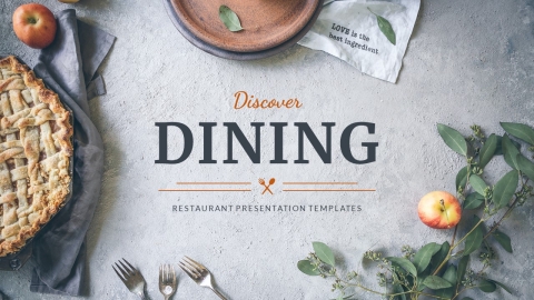 Dining Restaurant Presentation PowerPoint Template