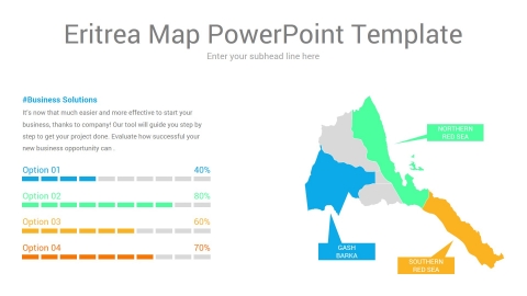 Eritrea map powerpoint template