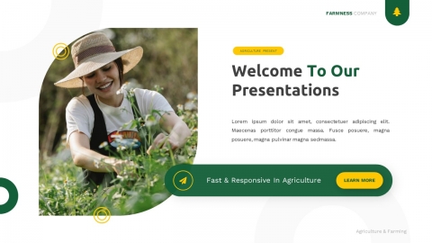 Farmness  Agriculture & Farming Powerpoint Template