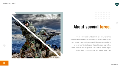 FORCE Army Military Police PowerPoint Template