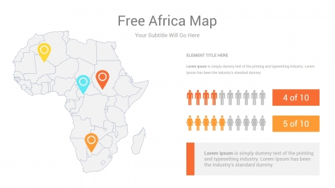 Free Africa Map PowerPoint Template