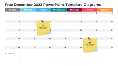 Free December 2022 PowerPoint Template Diagrams