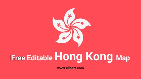 Free Editable Hong Kong Map PowerPoint Template