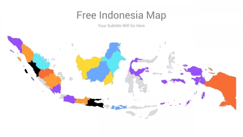 Free Indonesia Map PowerPoint Template