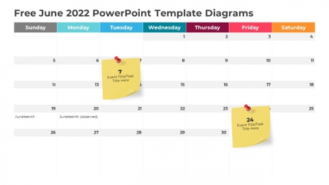 Free June 2022 PowerPoint Template Diagrams