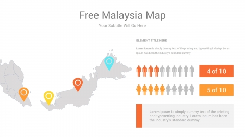 Free Malaysia Map PowerPoint Template