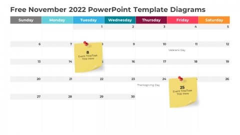 Free November 2022 PowerPoint Template Diagrams