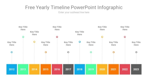 Free Yearly Timeline PowerPoint Infographic