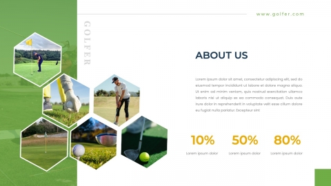 GOLFER Golf Club PowerPoint Presentation Template