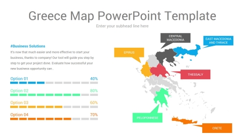 Greece Map PowerPoint Template 