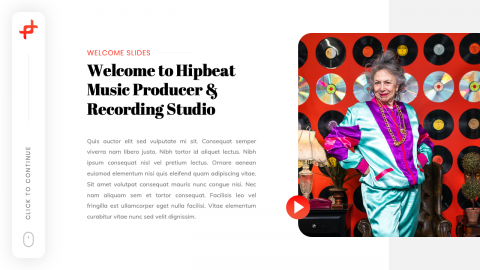 Hipbeat Music Producer & Recording Studio PowerPoint Template