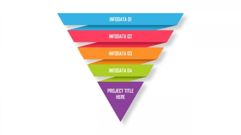 Inverted Pyramid Infographic PowerPoint Template
