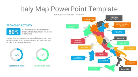 Italy Map PowerPoint Template