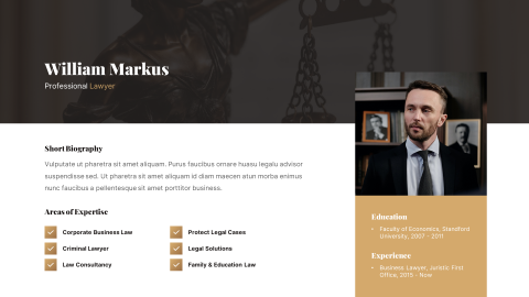 Juristic Lawyer & Legal Advisor PowerPoint Template