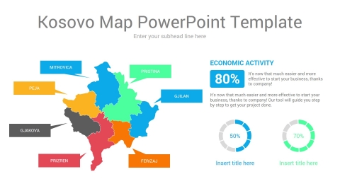 Kosovo Map PowerPoint Template 