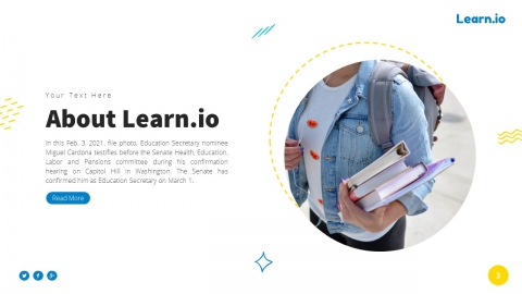 Learn io Education Presentation Template